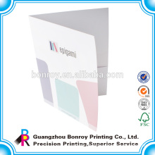Cheap printing custom colorful paper promotional folder pockets